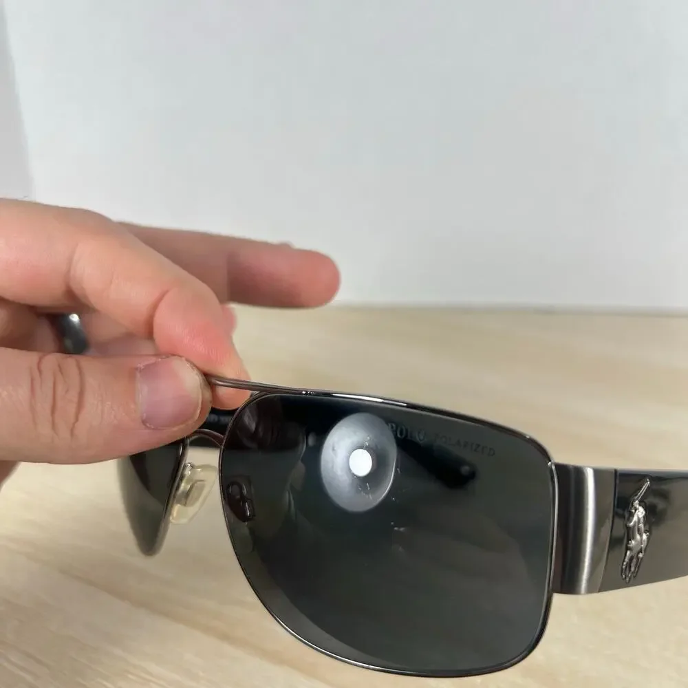 Ralph Lauren PH3072 900281 Sunglasses Polarized Gunmetal Black 66-14-130 Italy